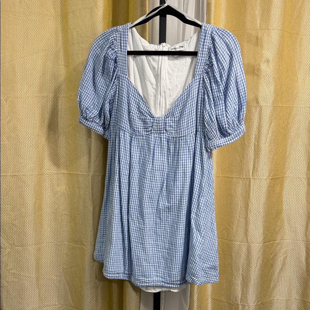 Chic Blue Checkered dress